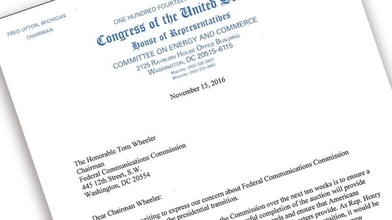 GOP Lawmakers Urge FCC Regulatory Freeze